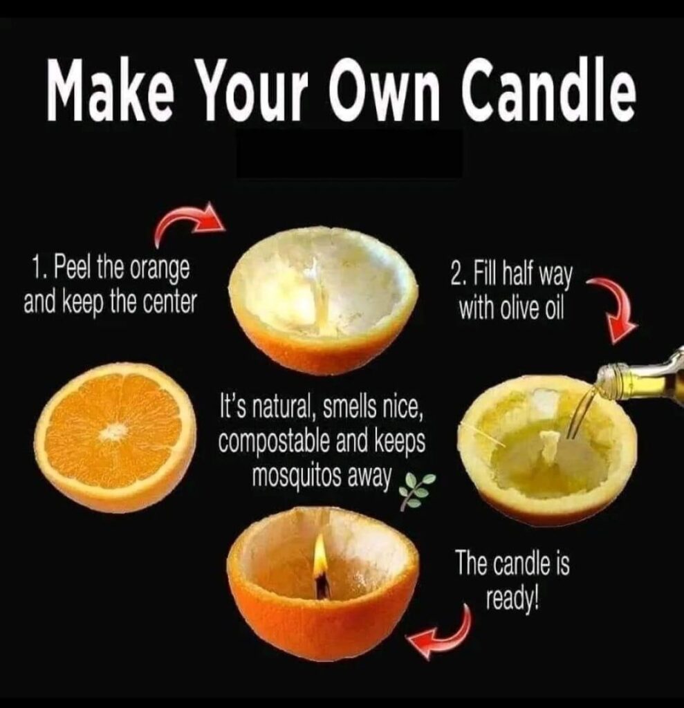 DIY ORANGE AND OLIVE OIL CANDLE: A NATURAL AND AROMATIC CREATION