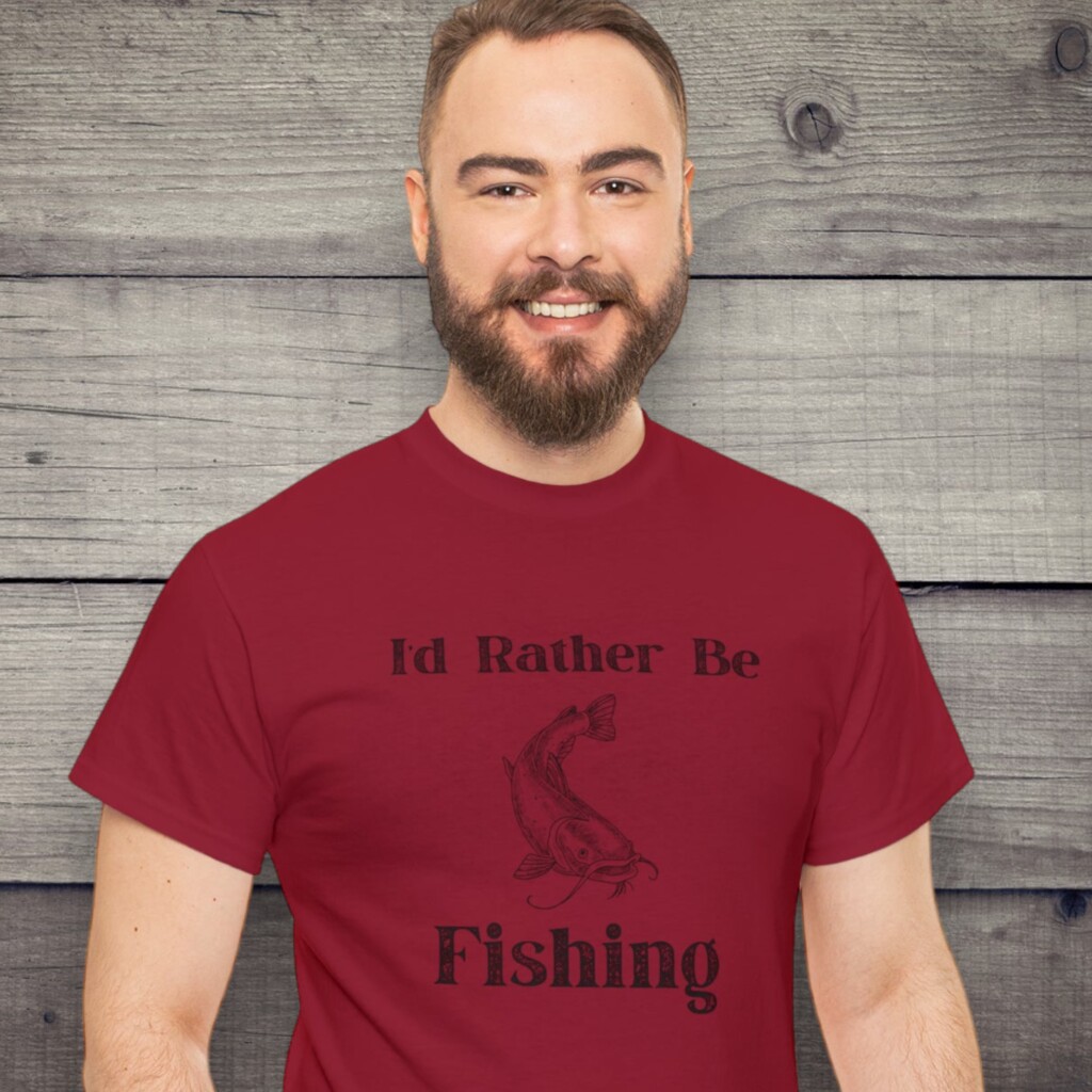 Embrace the Call of the Water: &#8220;I Would Rather Be Fishing&#8221; Men&#8217;s T-Shirt