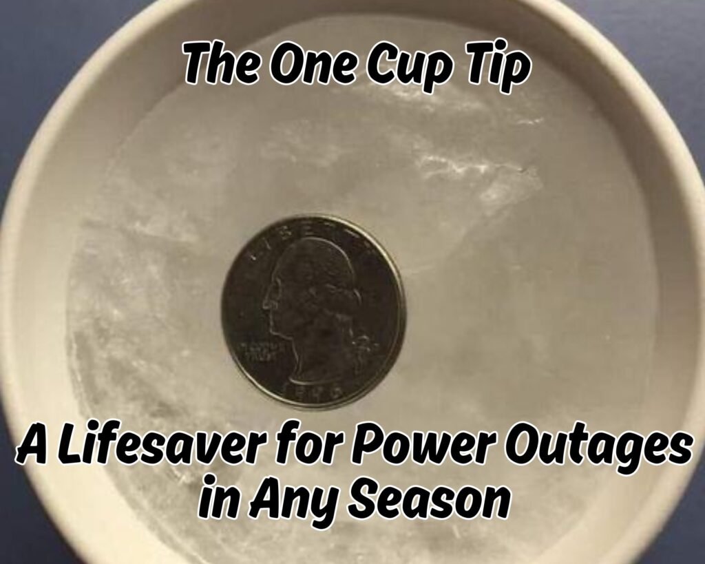 The One Cup Tip: A Lifesaver for Power Outages in Any Season