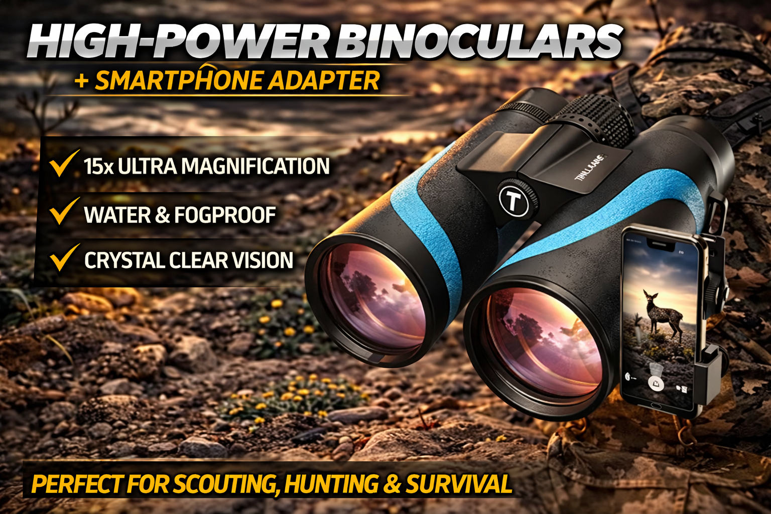 See Farther and Stay Aware With These High-Powered Binoculars