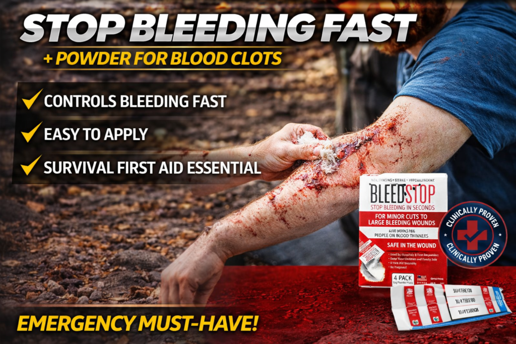 This Powder Stops Bleeding Fast When Every Second Counts
