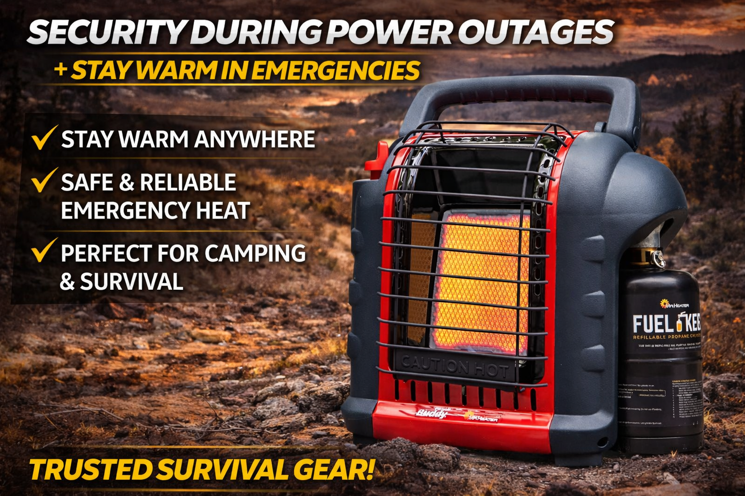 Stay Warm When It Matters Most With This Portable Heater