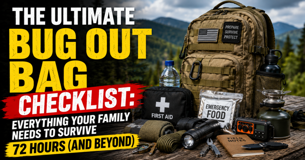 Ultimate Bug Out Bag Checklist: 72-Hour Family Survival Guide