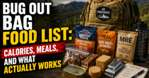Bug Out Bag Food List: Calories, Meals, and What Actually Works