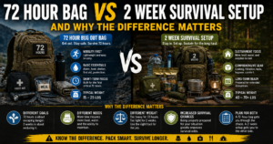 72 Hour Bag vs 2 Week Survival Setup and Why the Difference Matters