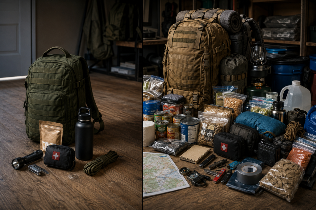 72 Hour Bag vs 2 Week Survival Setup and Why the Difference Matters