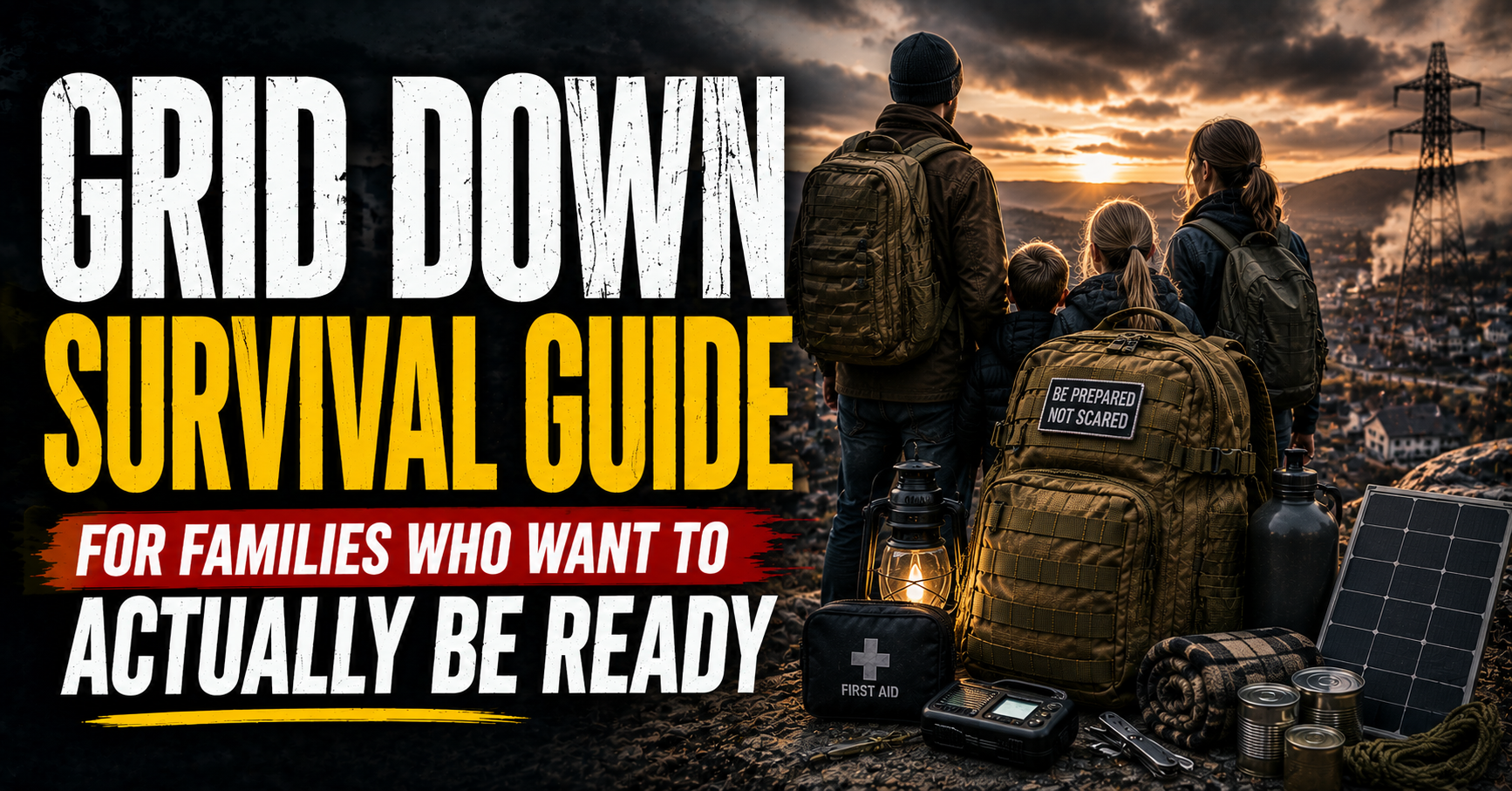 Grid Down Survival Guide for Families Who Want to Actually Be Ready