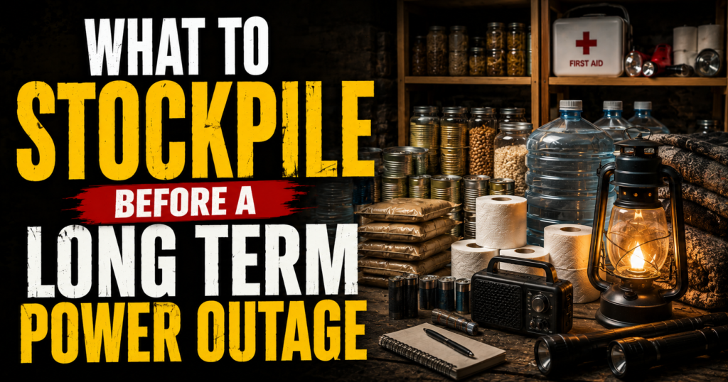 What to Stockpile Before a Long Term Power Outage