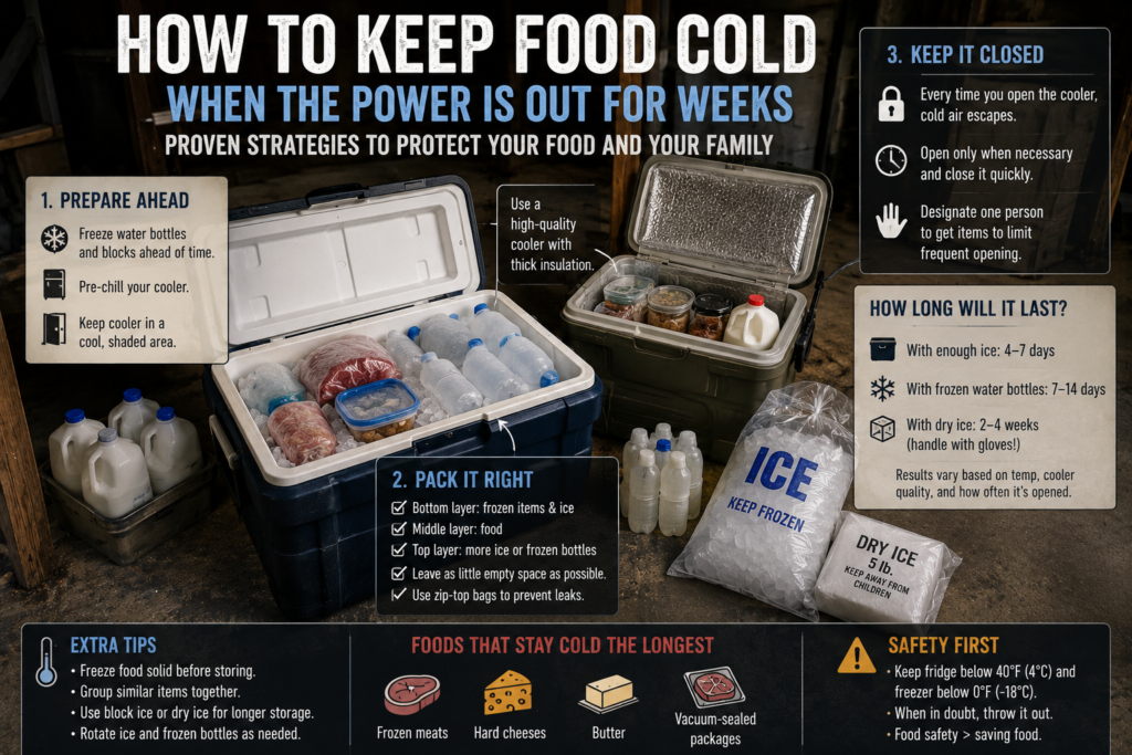 How to Keep Food Cold When the Power Is Out for Weeks