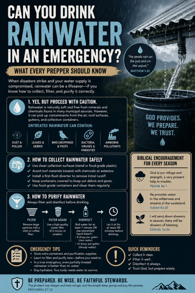 Can You Drink Rainwater in an Emergency? What Every Prepper Should Know