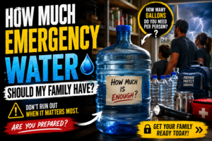 How Much Emergency Water Should a Family Store?