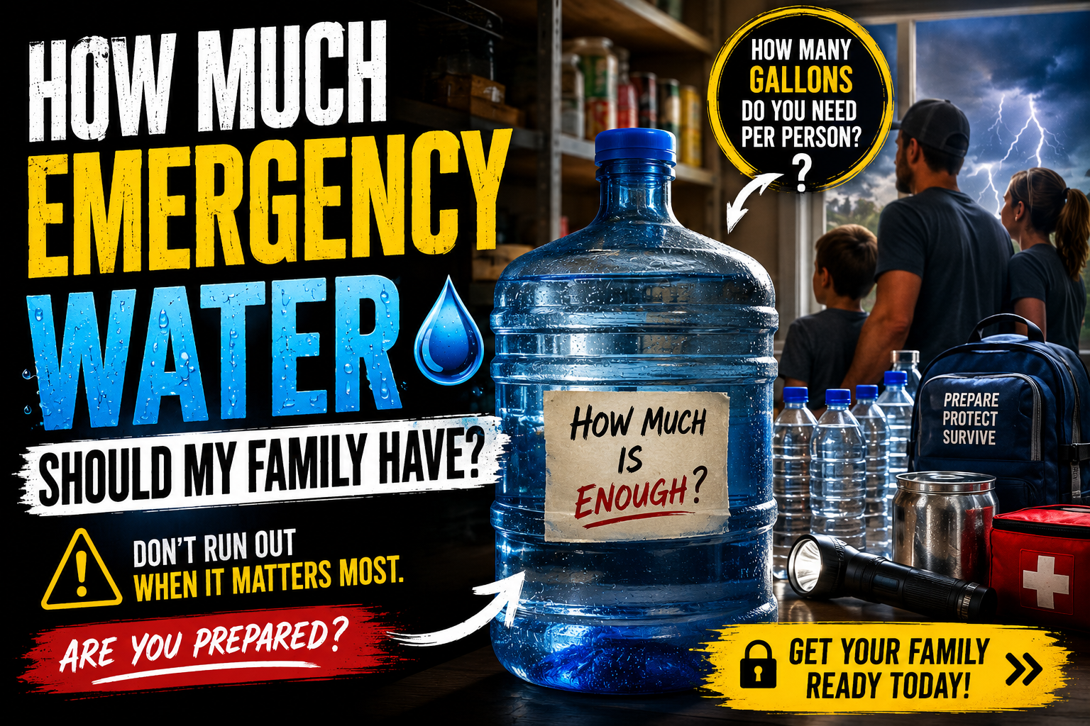Best Places to Store Emergency Water in a Small House