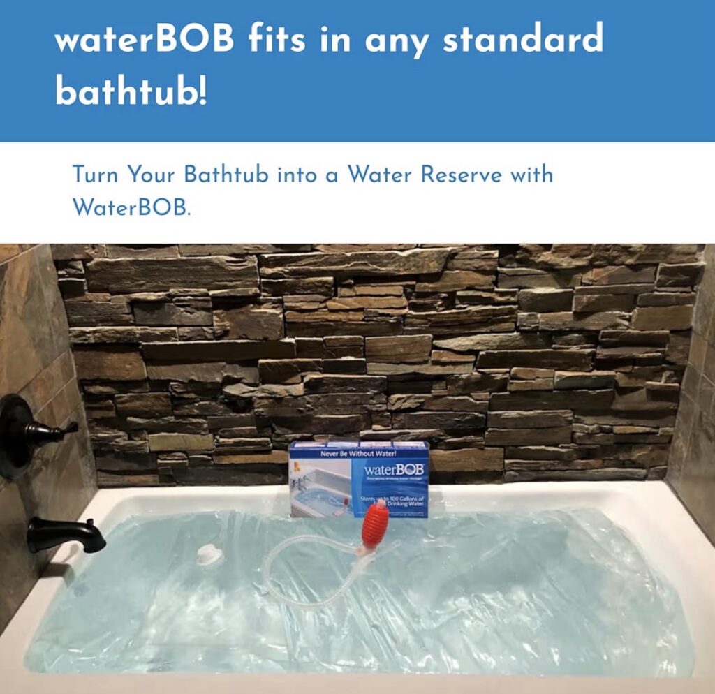 This Bathtub Water Storage Bladder Could Save Your Family’s Water Supply