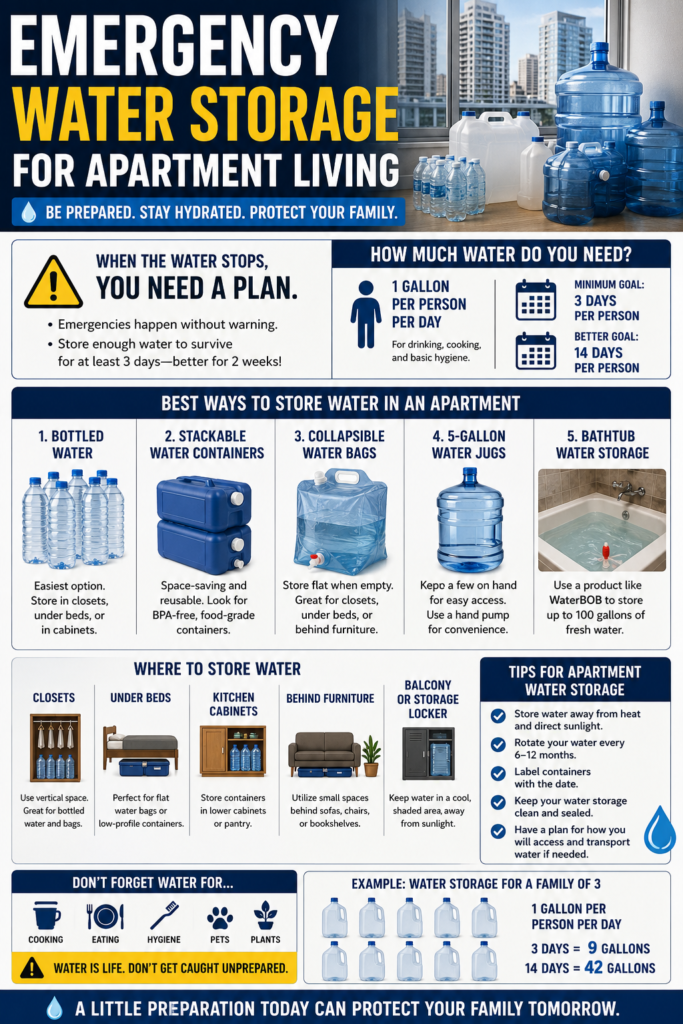 Emergency Water Storage for Apartment Living