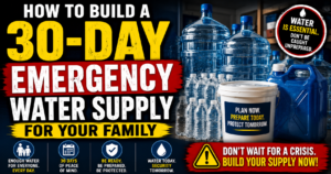 How to Build a 30-Day Emergency Water Supply for Your Family