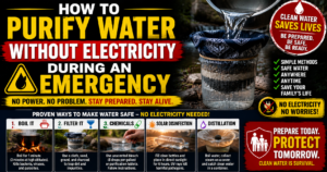 How to Purify Water Without electricity during an emergency 