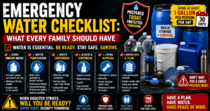 Emergency Water Checklist: What Every Family Should Have