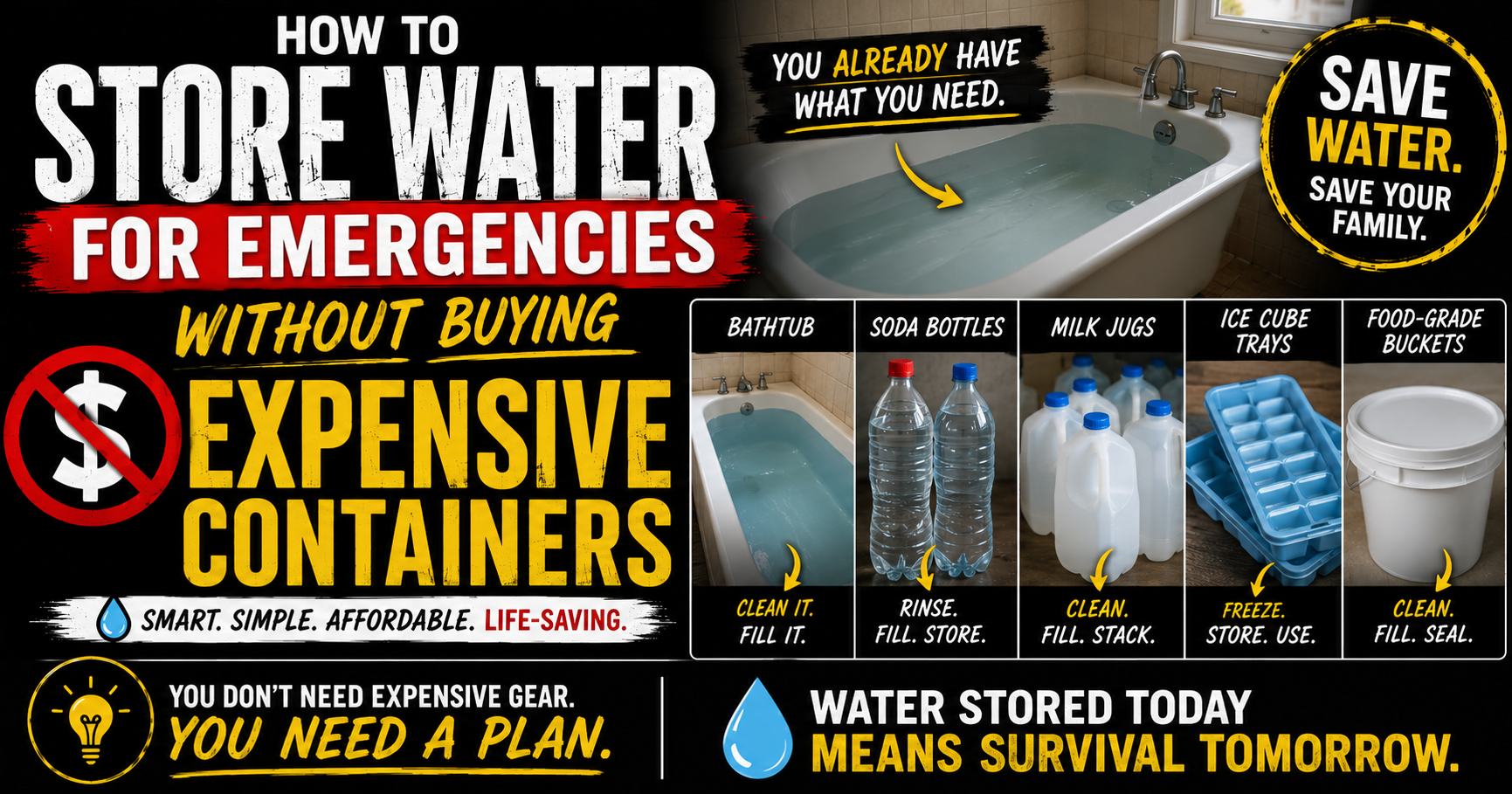 Best Containers for Long-Term Water Storage