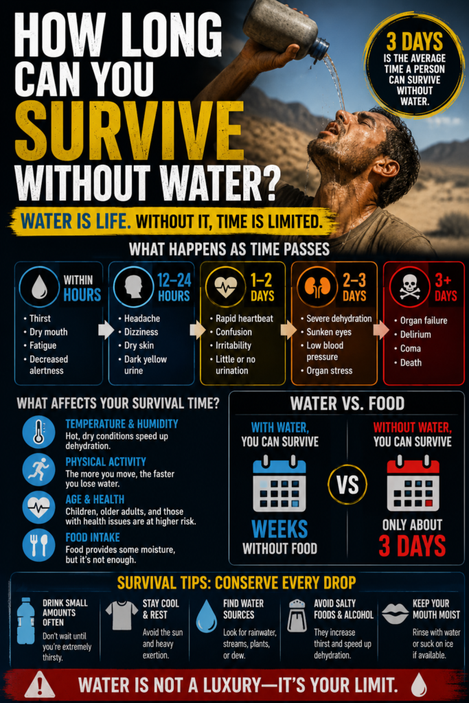 How Long Can You Survive Without Water?