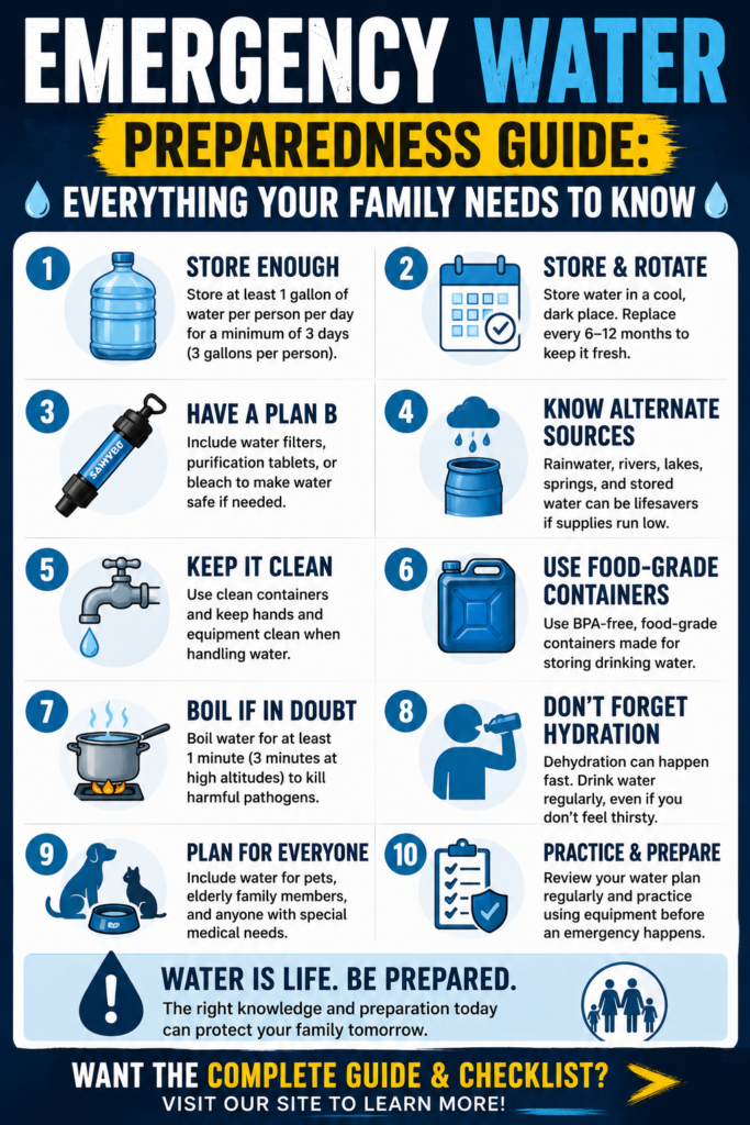 Emergency Water Preparedness Guide: Everything You Should Know