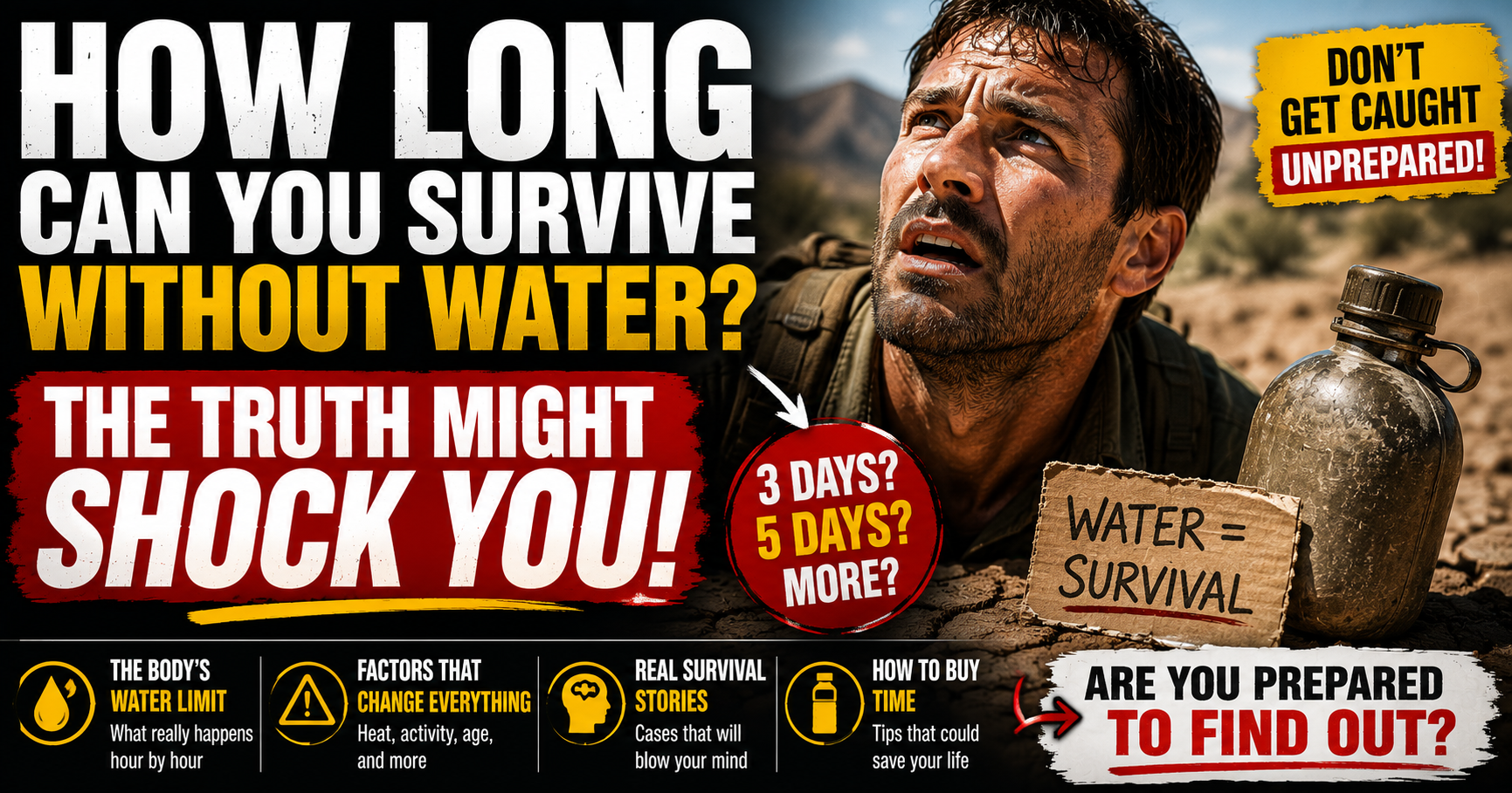 How Long Can You Survive Without Water? The Truth Might Shock You