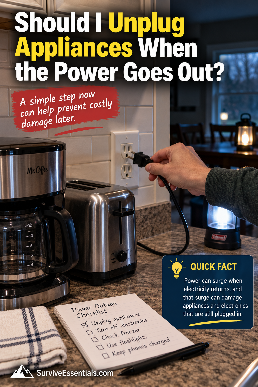 Should I Unplug Appliances When the Power Goes Out?