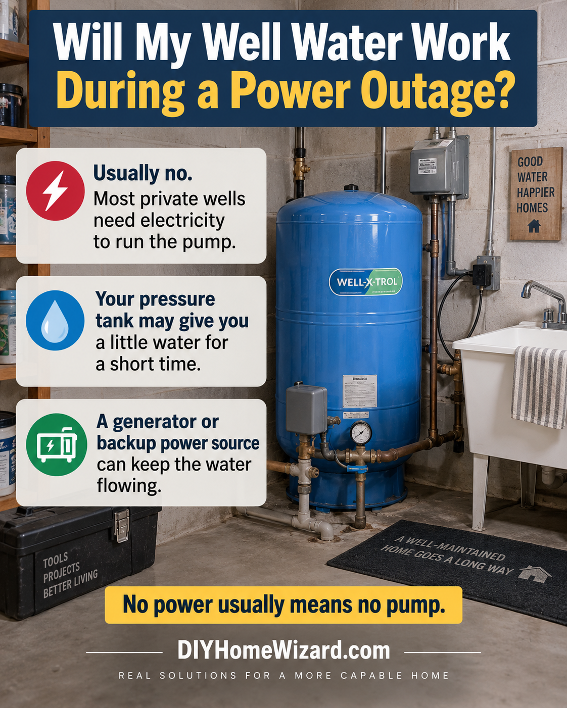 Will My Well Water Work During a Power Outage?