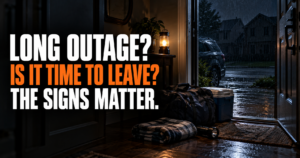 When Should I Leave Home During a Long Power Outage?