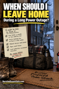 When Should I Leave Home During a Long Power Outage?