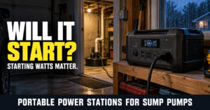 Can a Portable Power Station Run My Sump Pump?