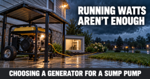 What Size Generator Do I Need to Run a Sump Pump?