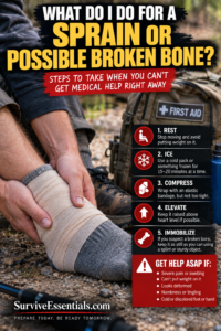 What Do I Do for a Sprain or Possible Broken Bone?