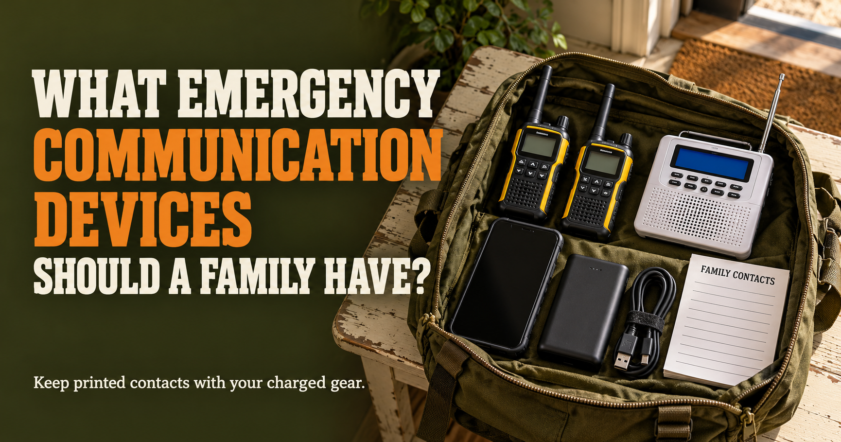 How Do I Make a Family Emergency Communication Plan?