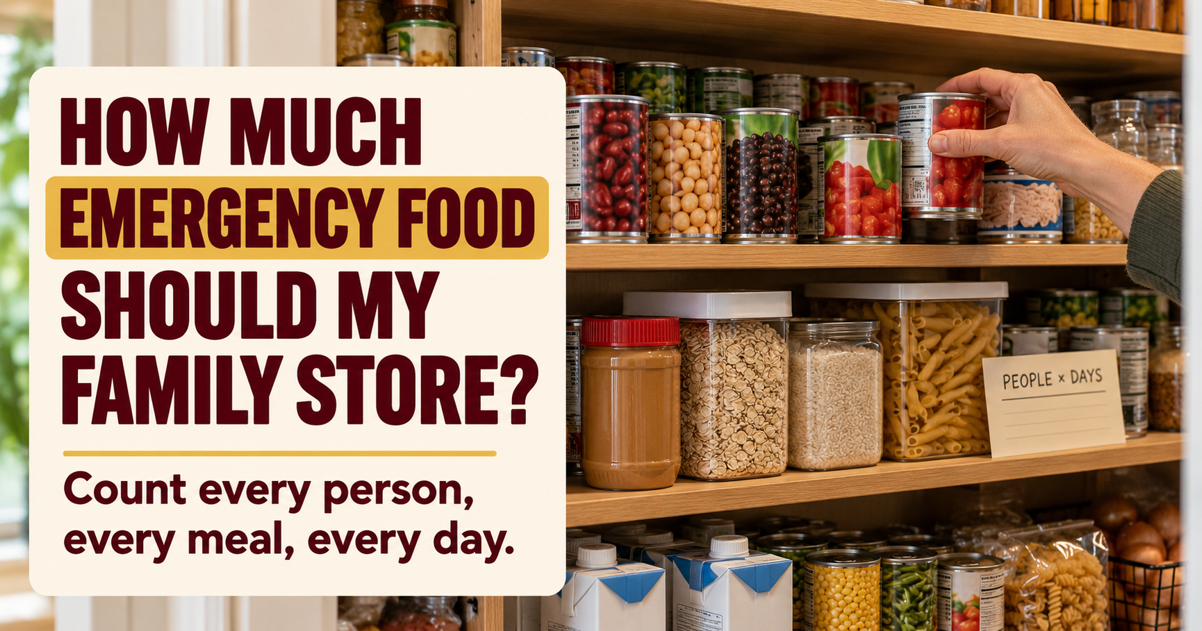 How Much Emergency Food Should My Family Store?